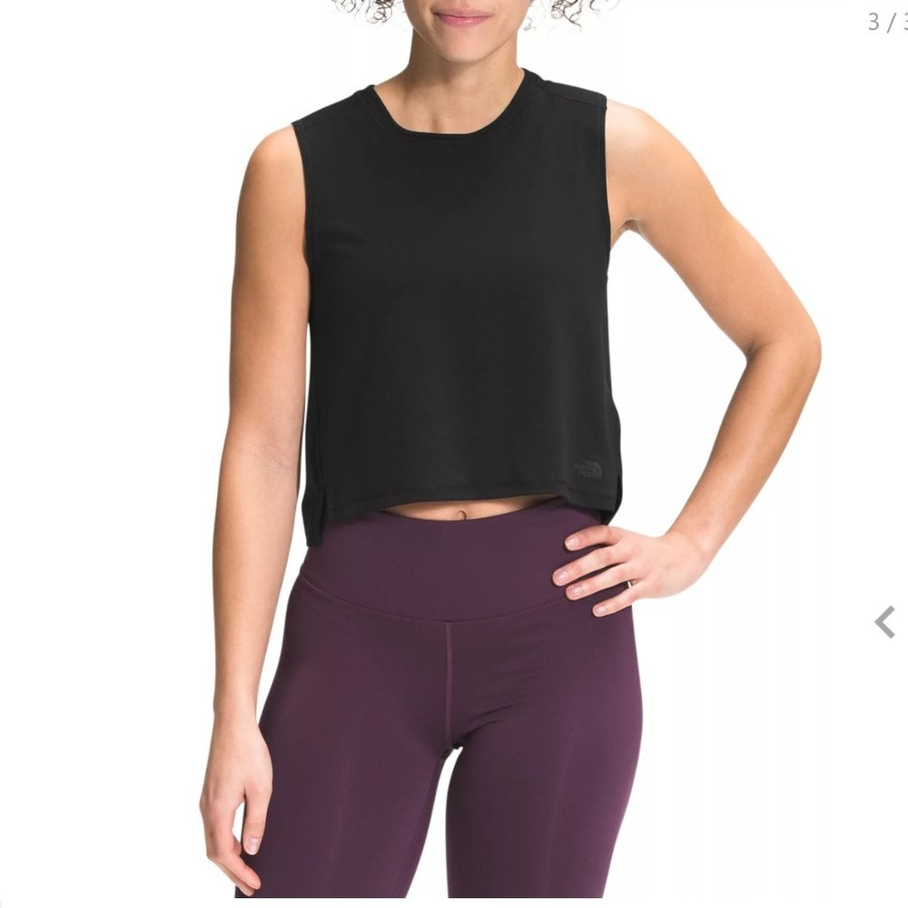 The North Face Tank Top sz XL EcoActive Dawndream Black Women's Relaxed Outdoor